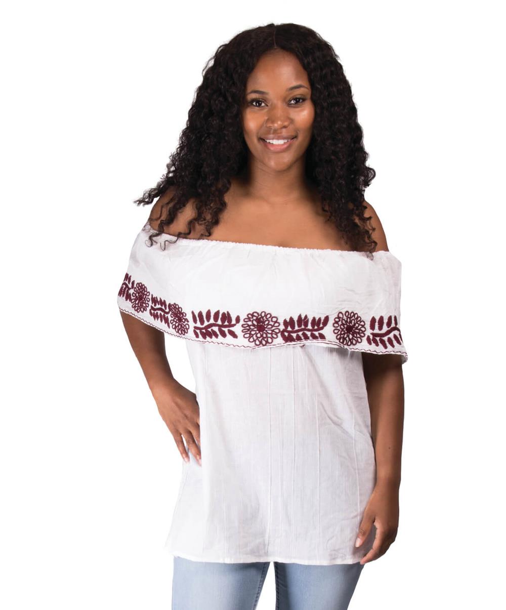 Shoulder Mexican Vuelo Blouse 