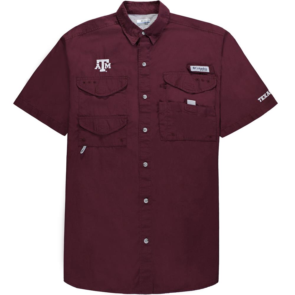 maroon columbia shirt