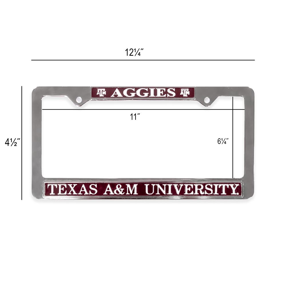 Rico Industries NCAA Texas A&M Aggies Metal License Plate Tag 6 x 11.5-inches 