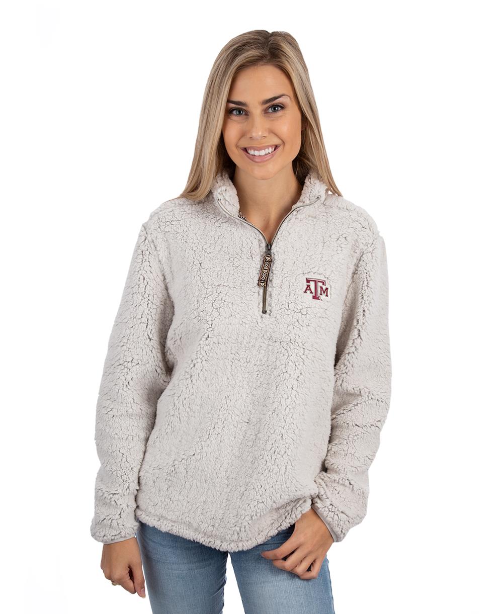 unisex sherpa pullover