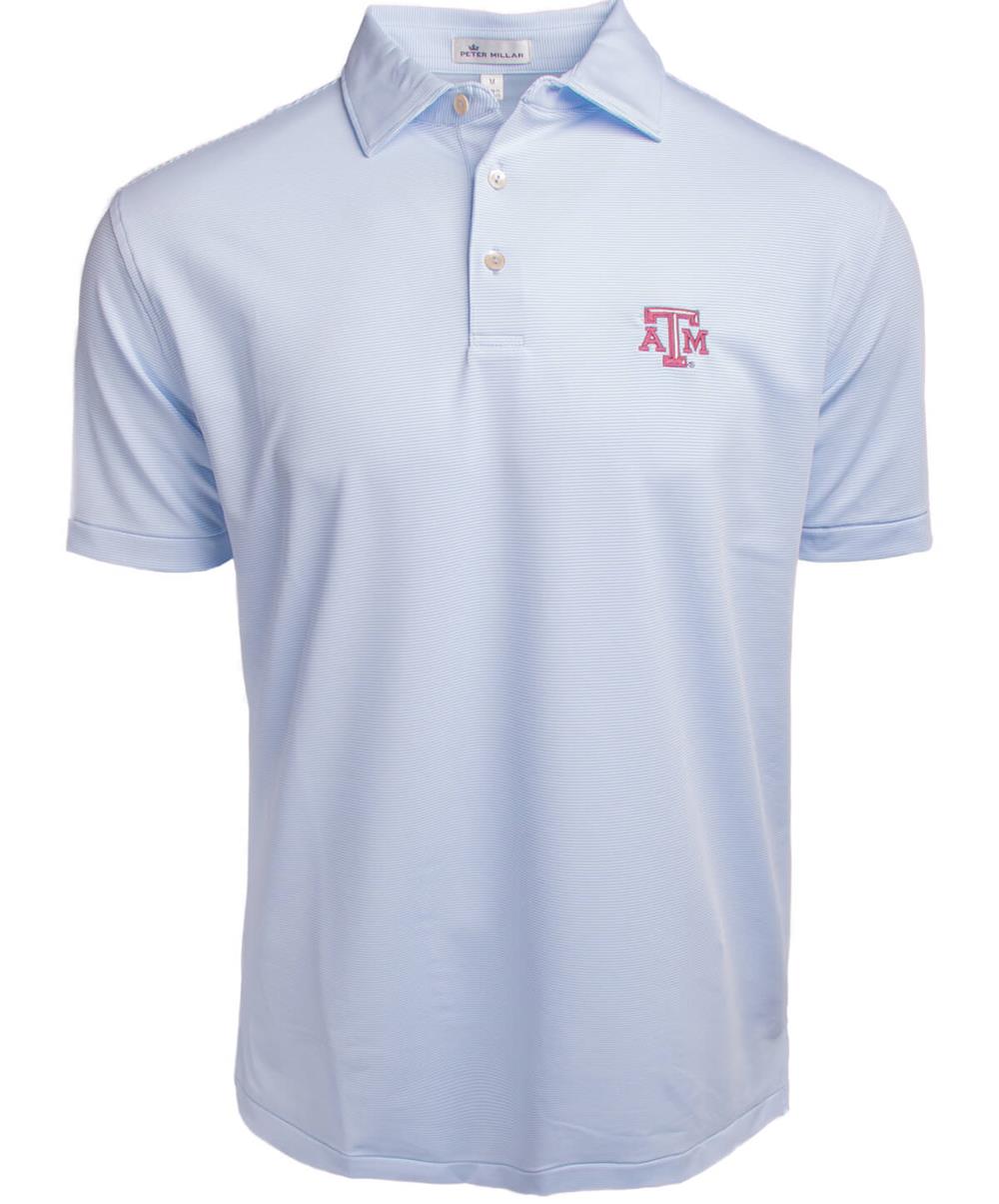 Texas A M Peter Millar College Stripe Jersey Cottage Blue Aggieland Outfitters