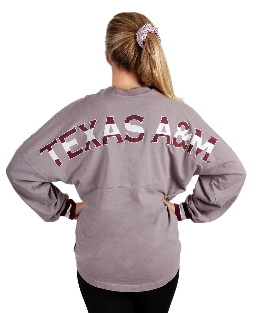 Texas A\u0026M Contrast Cuff Spirit Jersey 