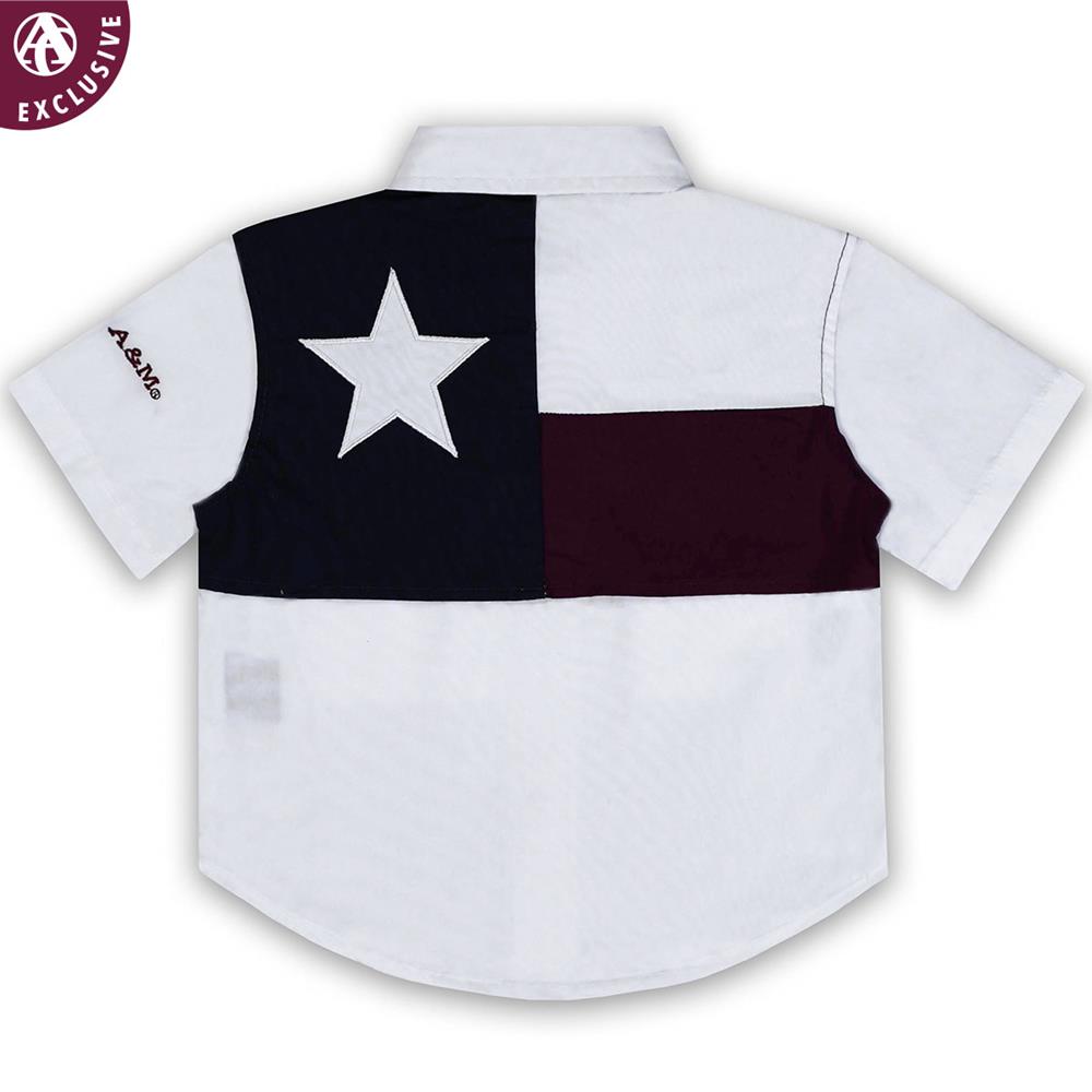 Texas A\u0026M Infant Flag Fishing Shirt 