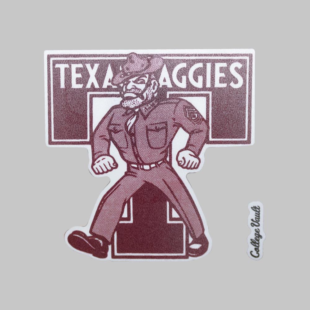 Texas A M Aggies Maroon Ol Sarge Decal Maroon Aggieland Outfitters