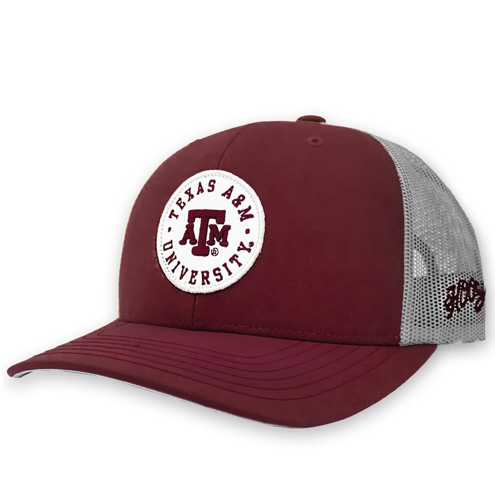 Texas A\u0026M Hooey Circle Patch Cap Maroon 