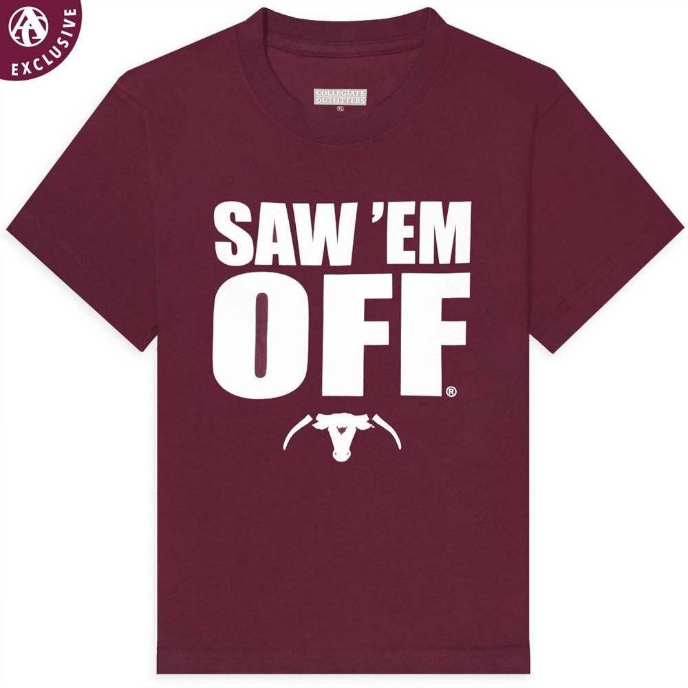 Maroon Saw 'Em Off Bold Youth T-Shirt 