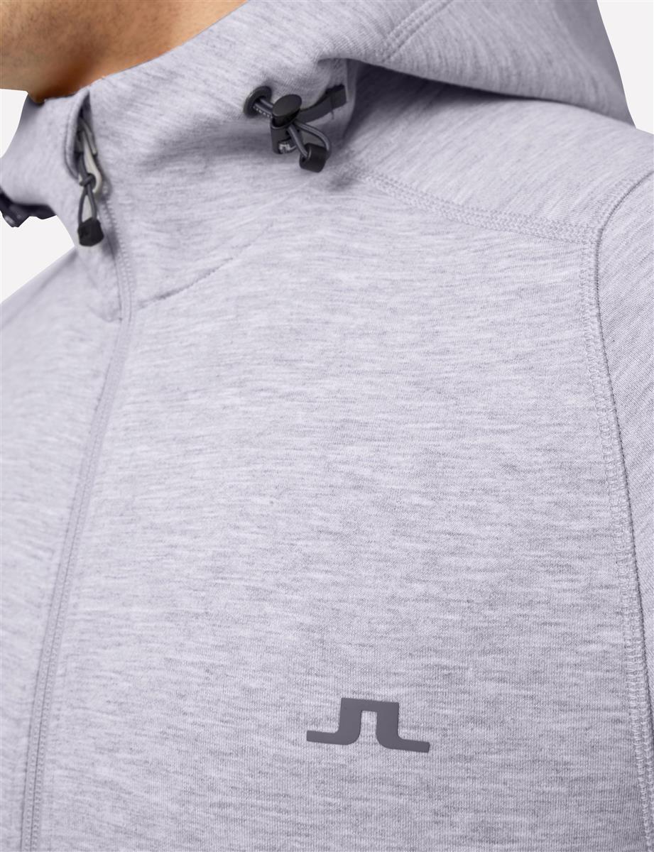 j lindeberg logo tech hoodie