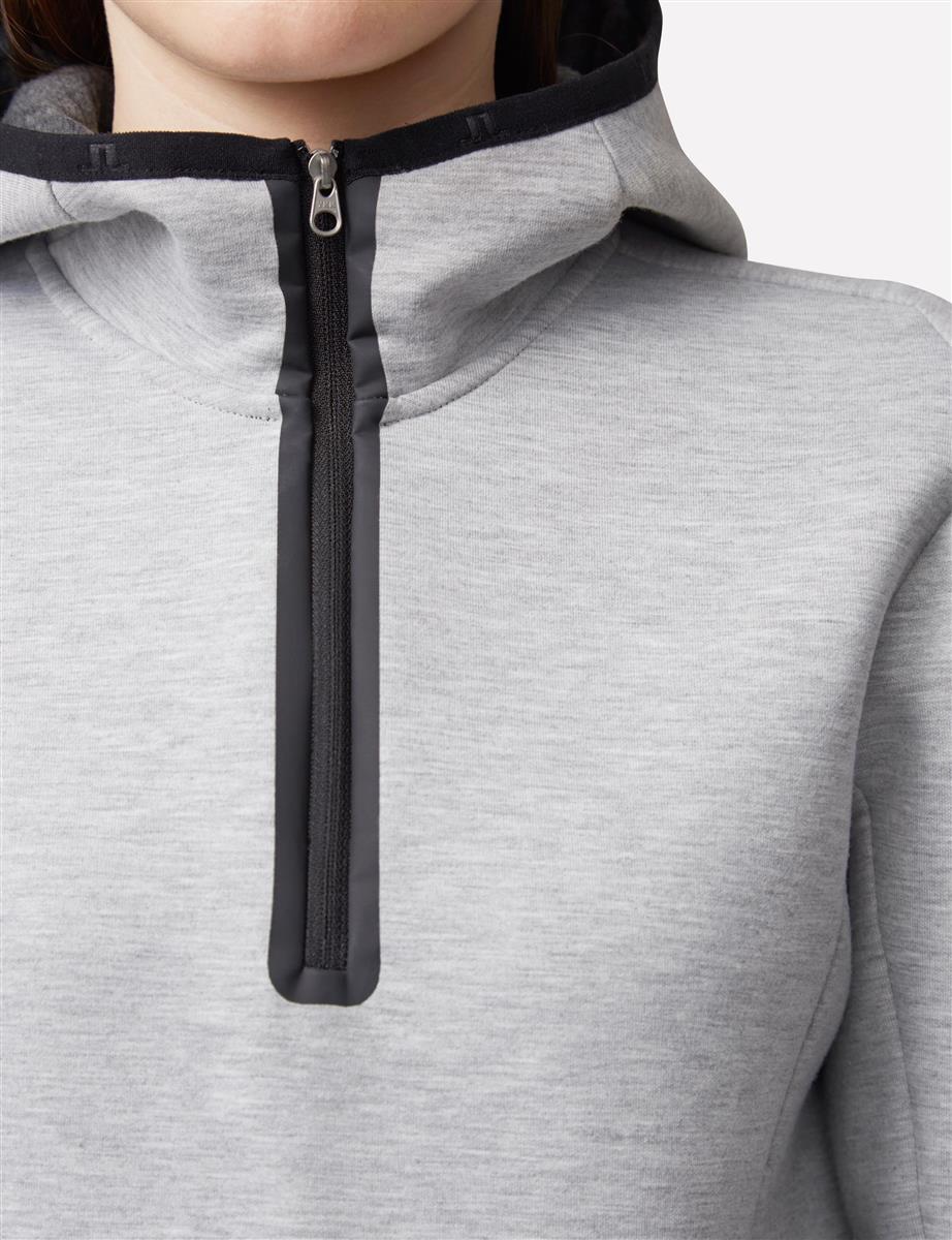 j lindeberg logo tech hoodie