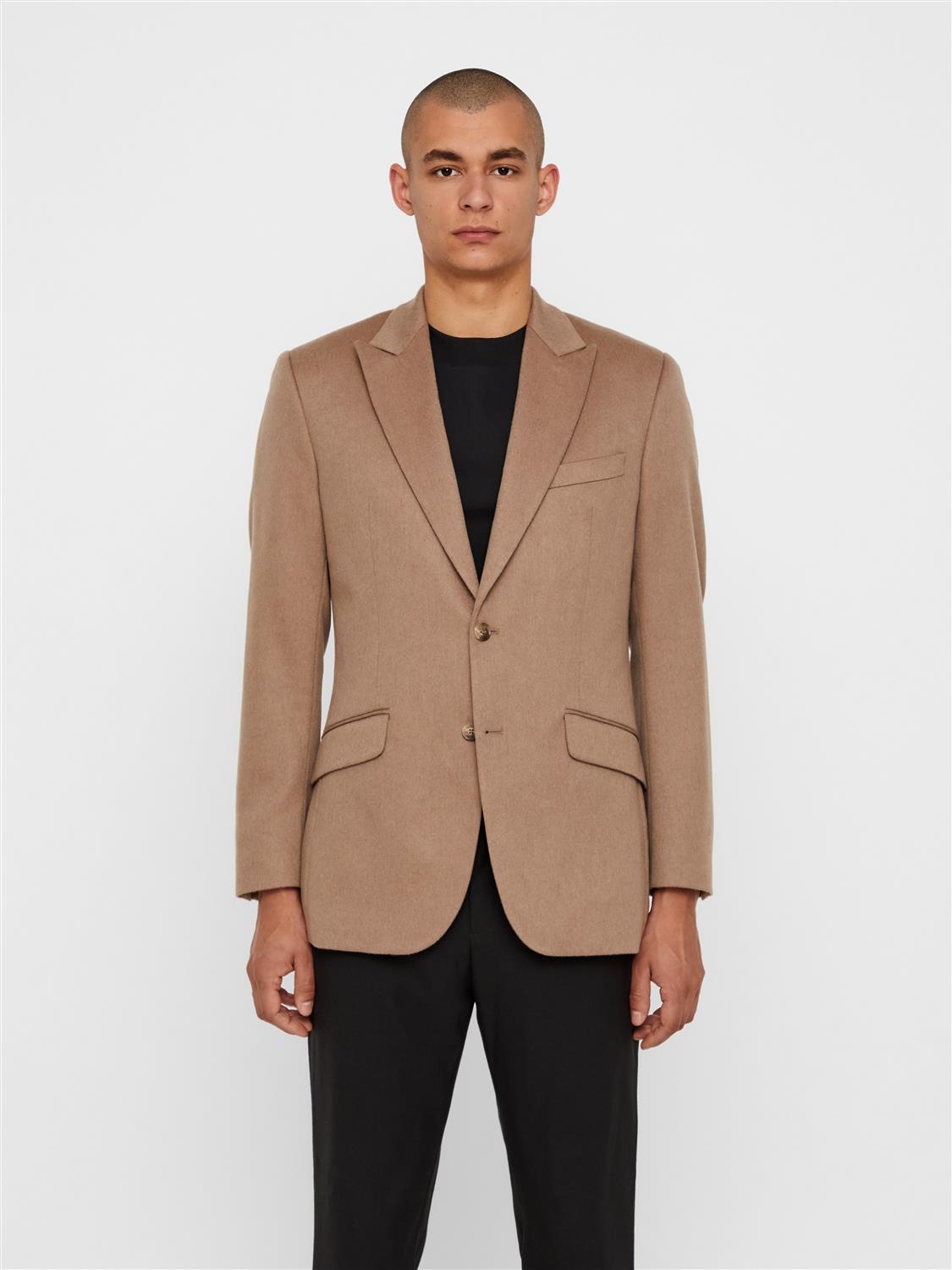 tan wool blazer