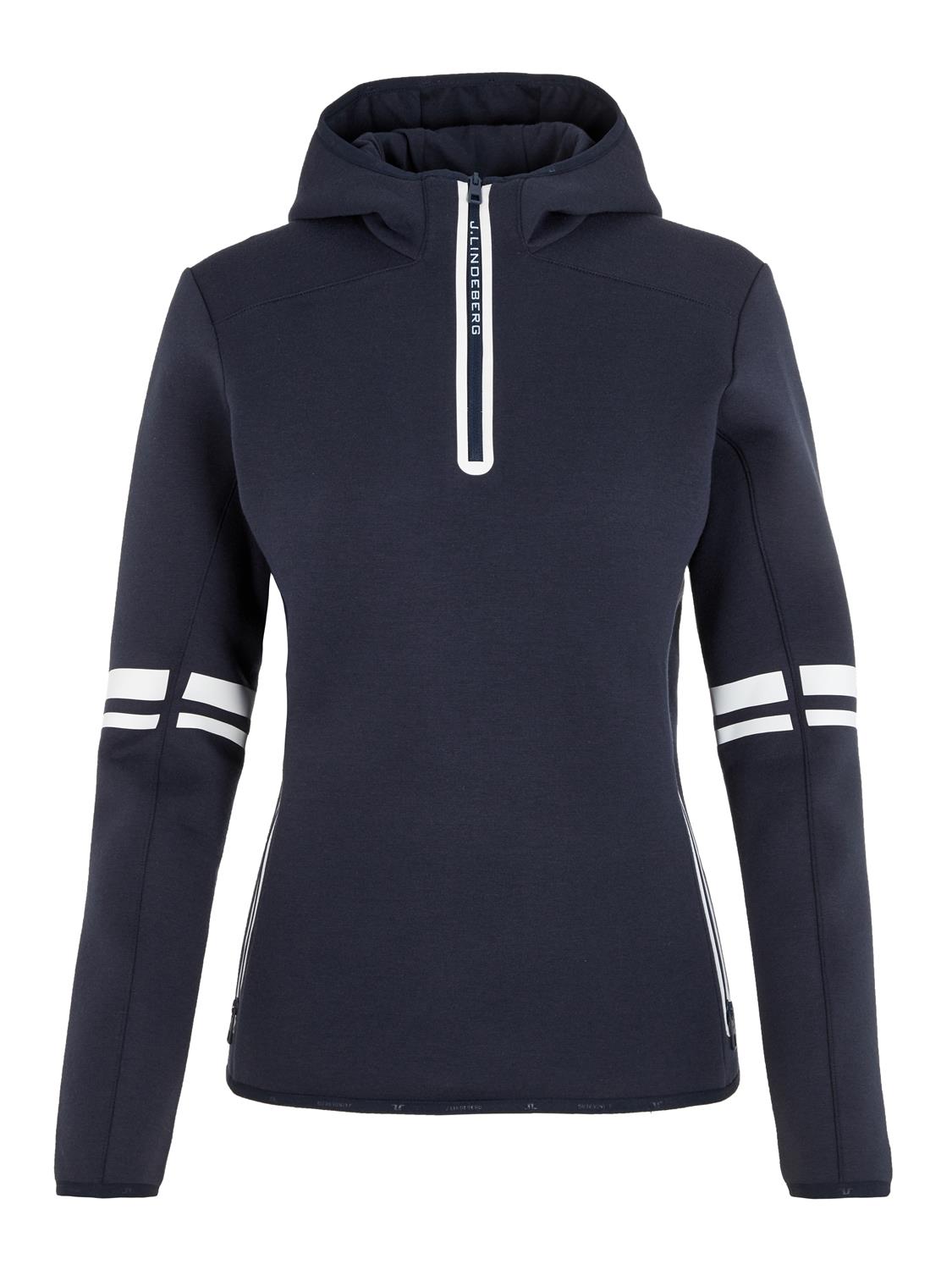 j lindeberg logo tech hoodie