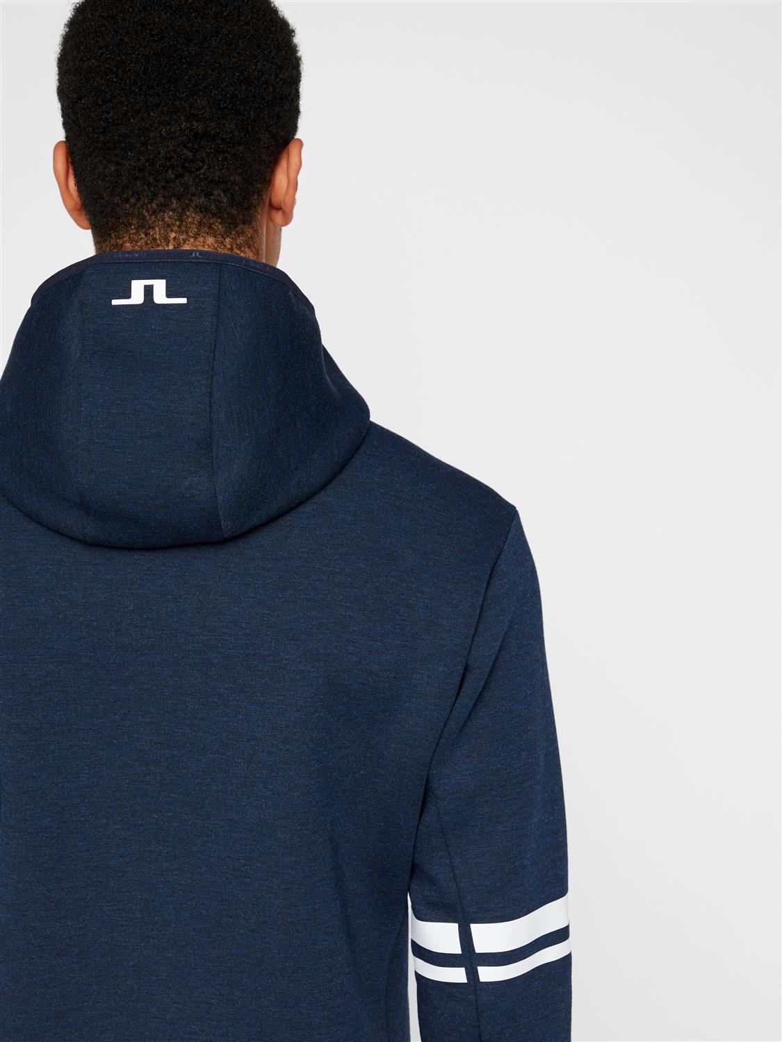 j lindeberg logo tech hoodie