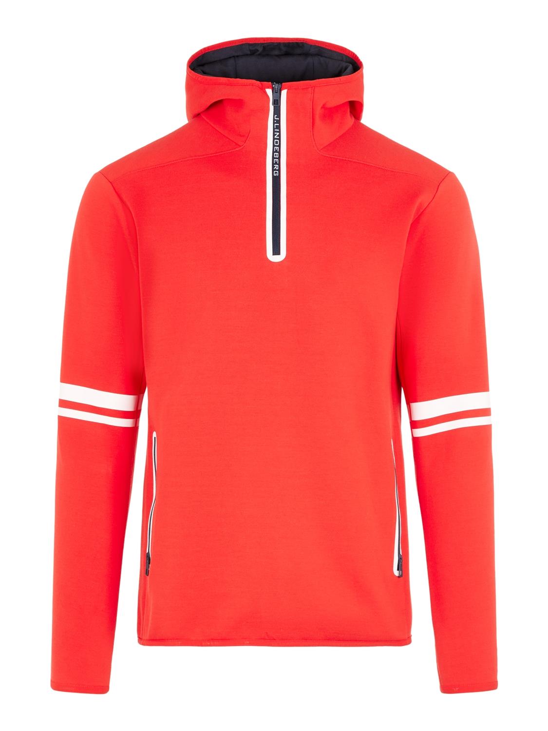 j lindeberg logo tech hoodie
