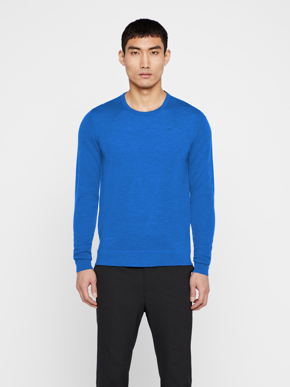 Blue merino wool sweater Clearance