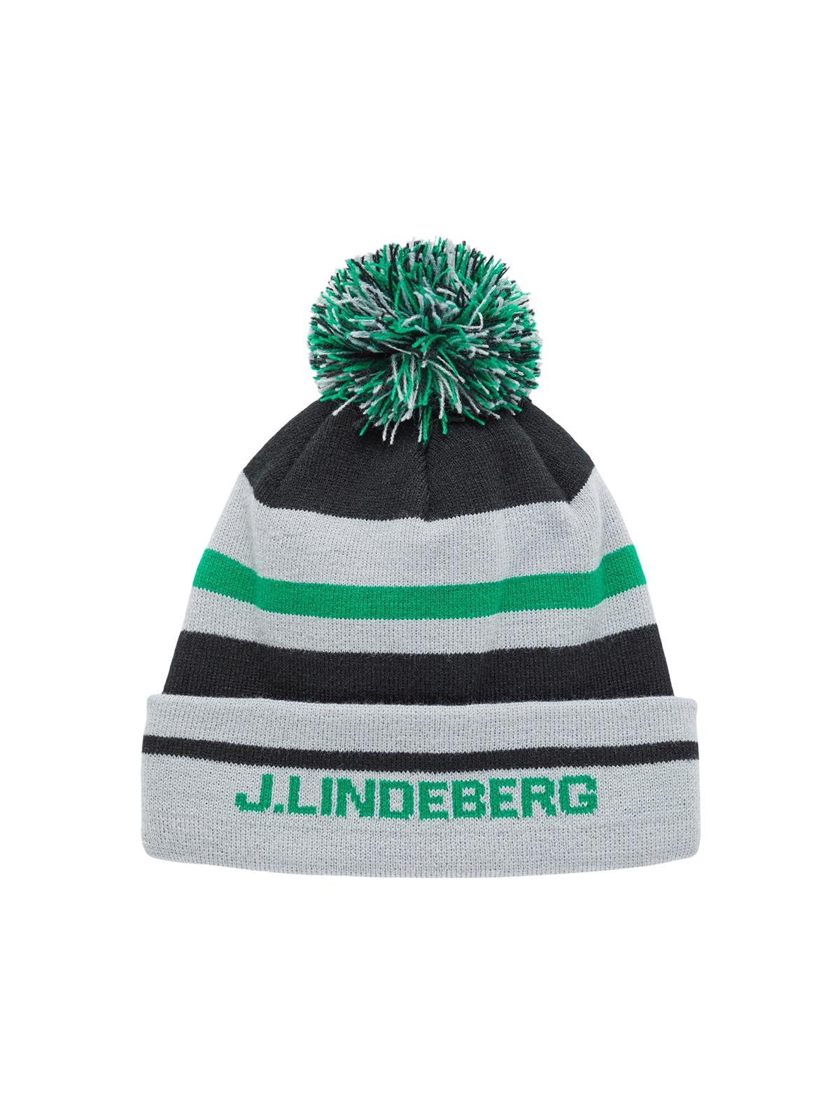 Striped Beanie Stone Grey J Lindeberg