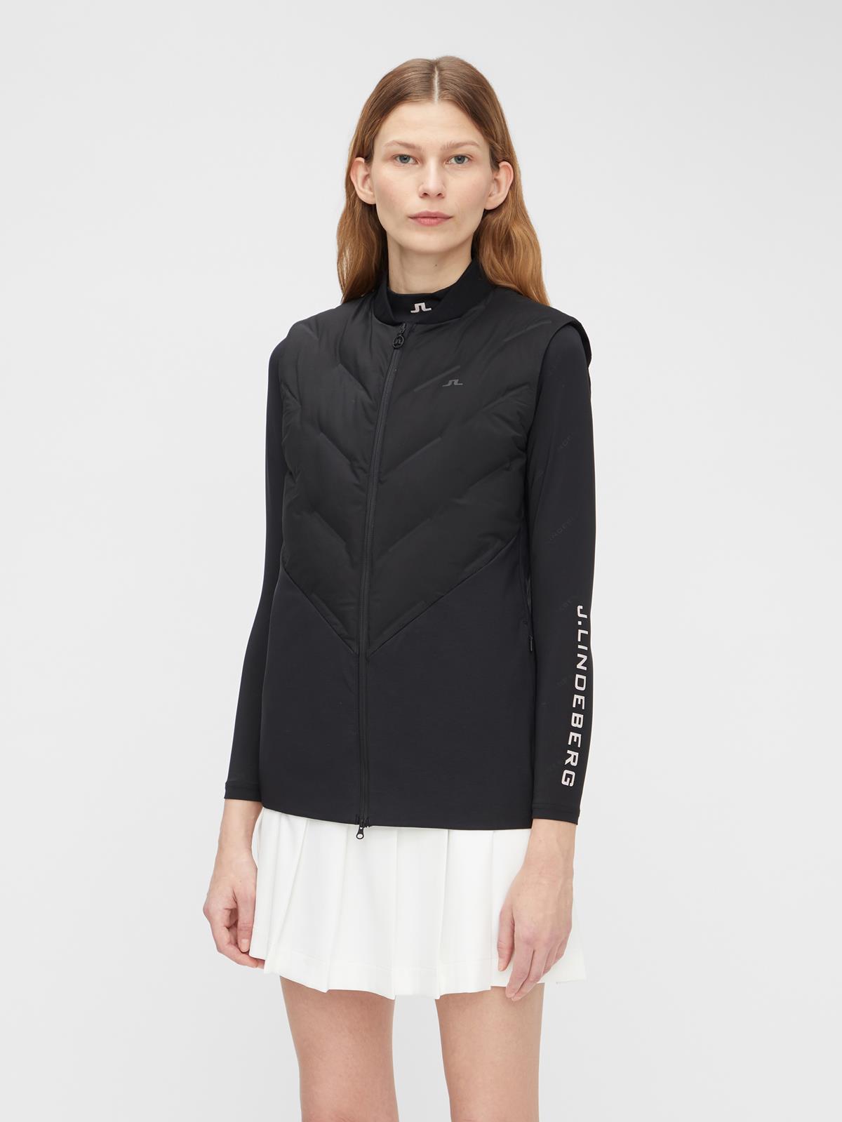 Dea Hybrid Vest Black J Lindeberg