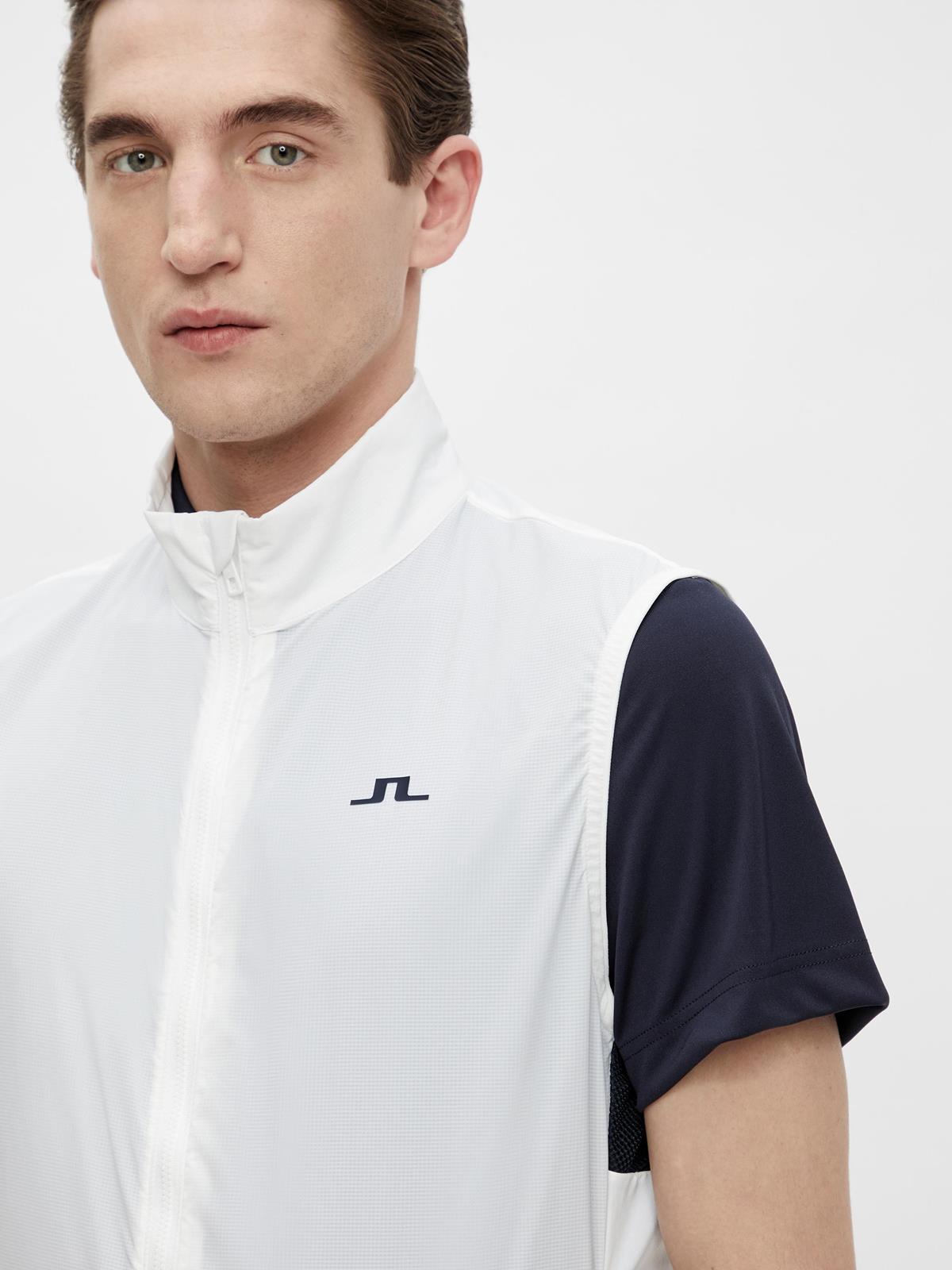 Dale Light Golf Vest White J Lindeberg