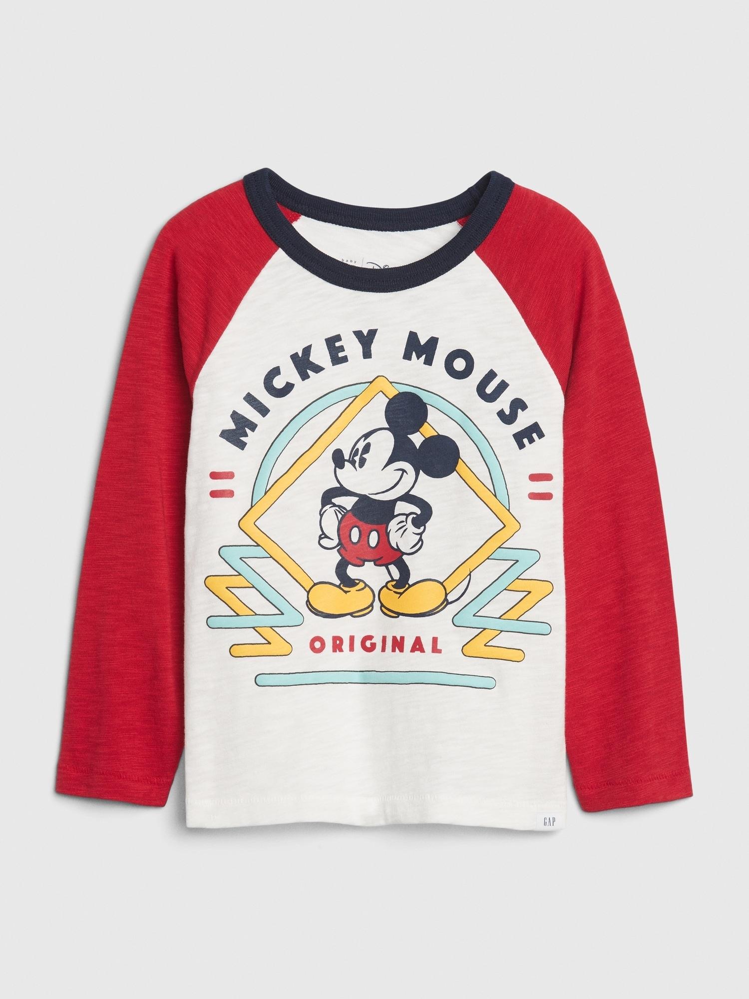 Disney L Slv Raglan Tee New Off White Gibbons