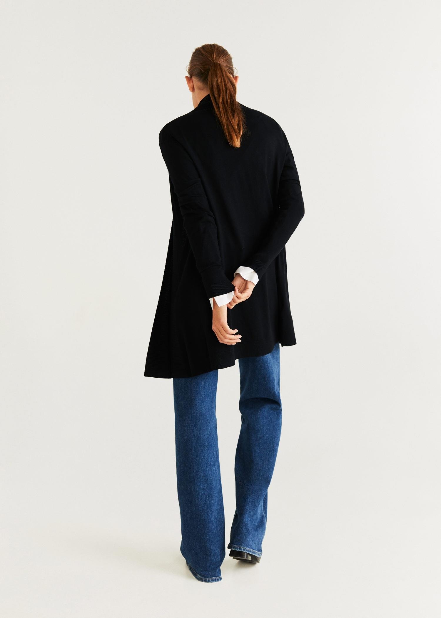 mango black cardigan