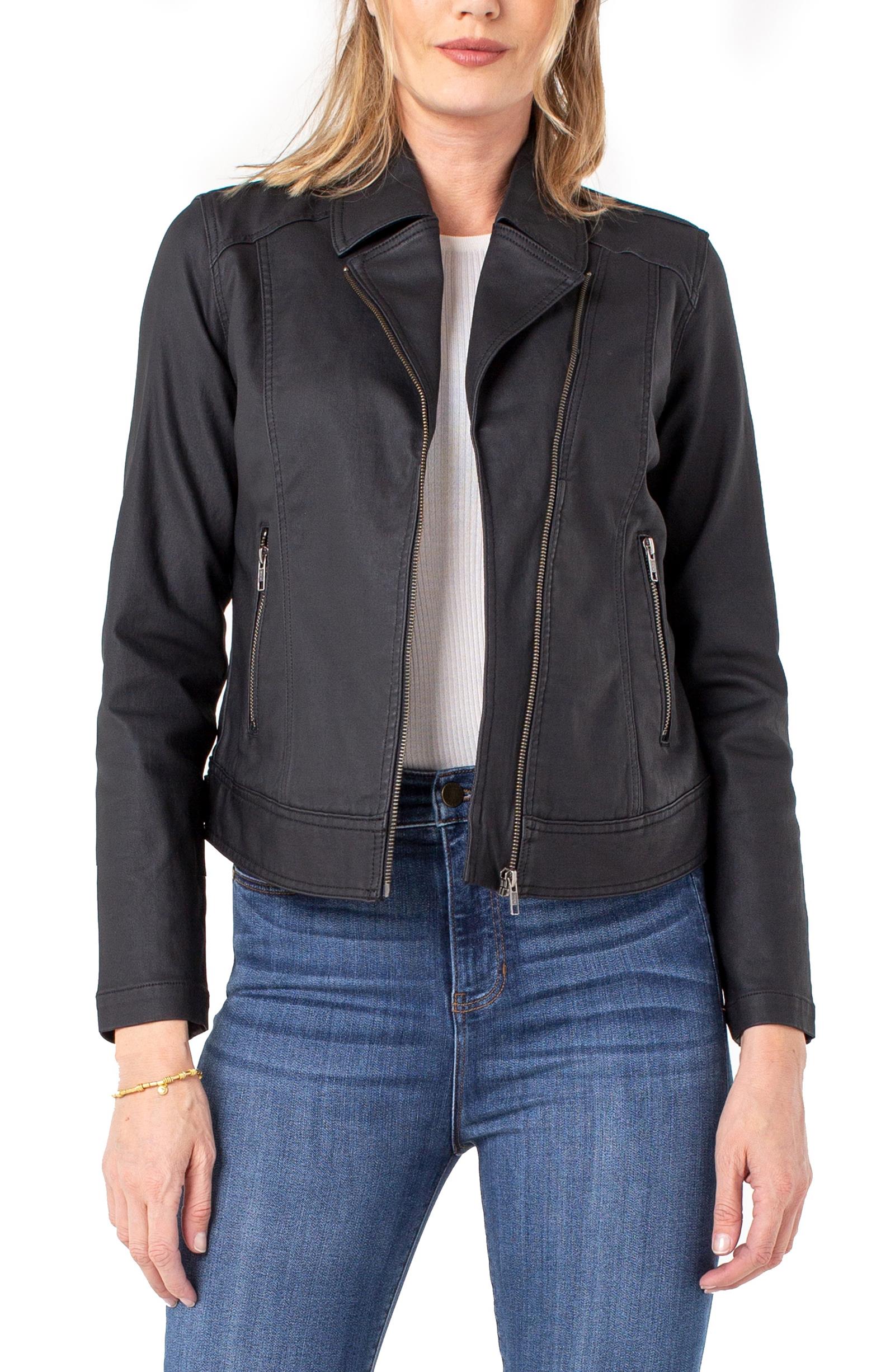 CLEAN MOTO JACKET BLACK | Gibbons