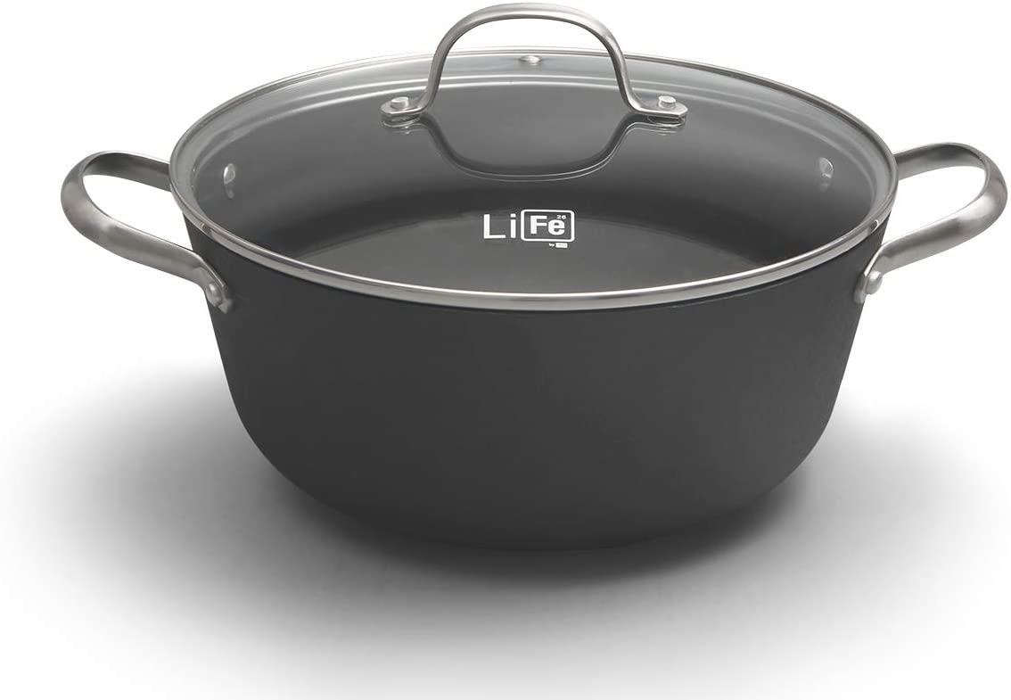 IKO- LIGHT WEIGHT CAST IRON DUTCH OVEN BLACK | Gibbons