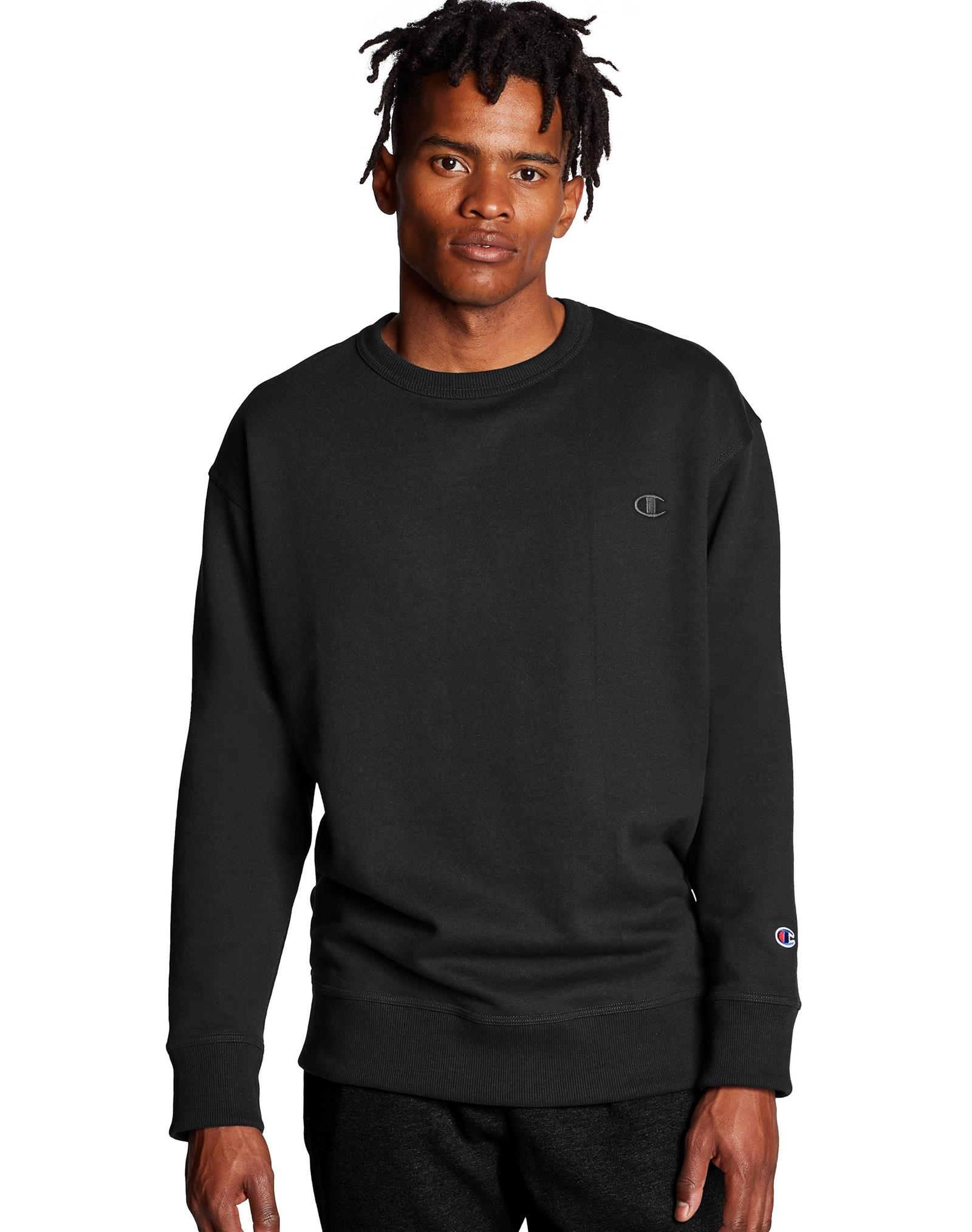POWERBLEND FLEECE CREW BLK OAQ | Gibbons