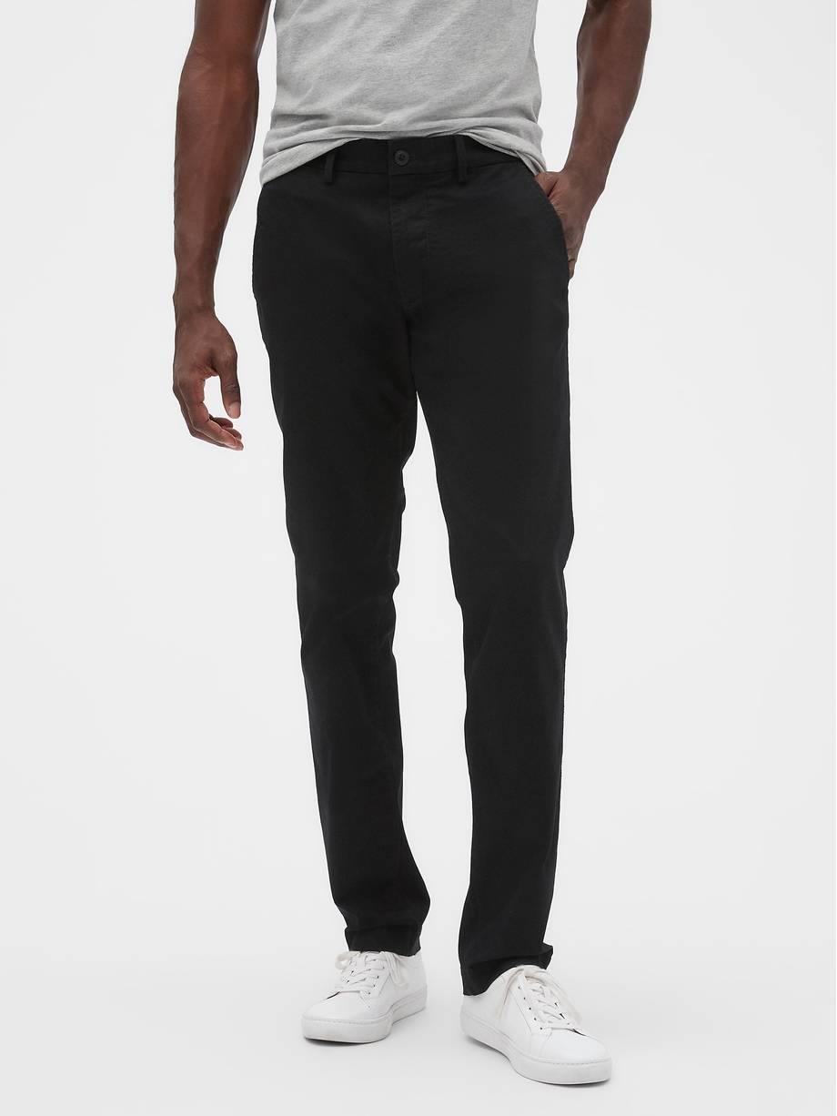 V-ESSENTIAL KHAKI SLIM FIT TRUE BLACK 