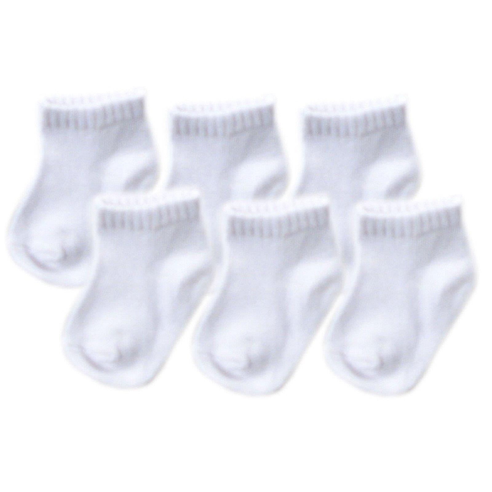 6 PACK SPORT NO SHOW SOCK WHITE | Gibbons