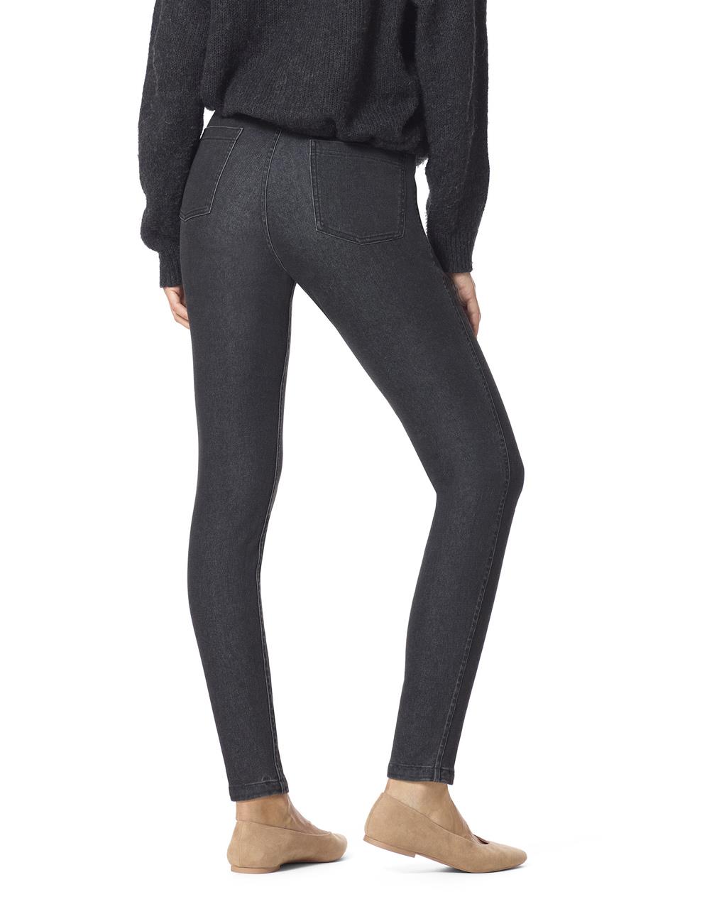 HUE - Cheetah Reversible Denim High 