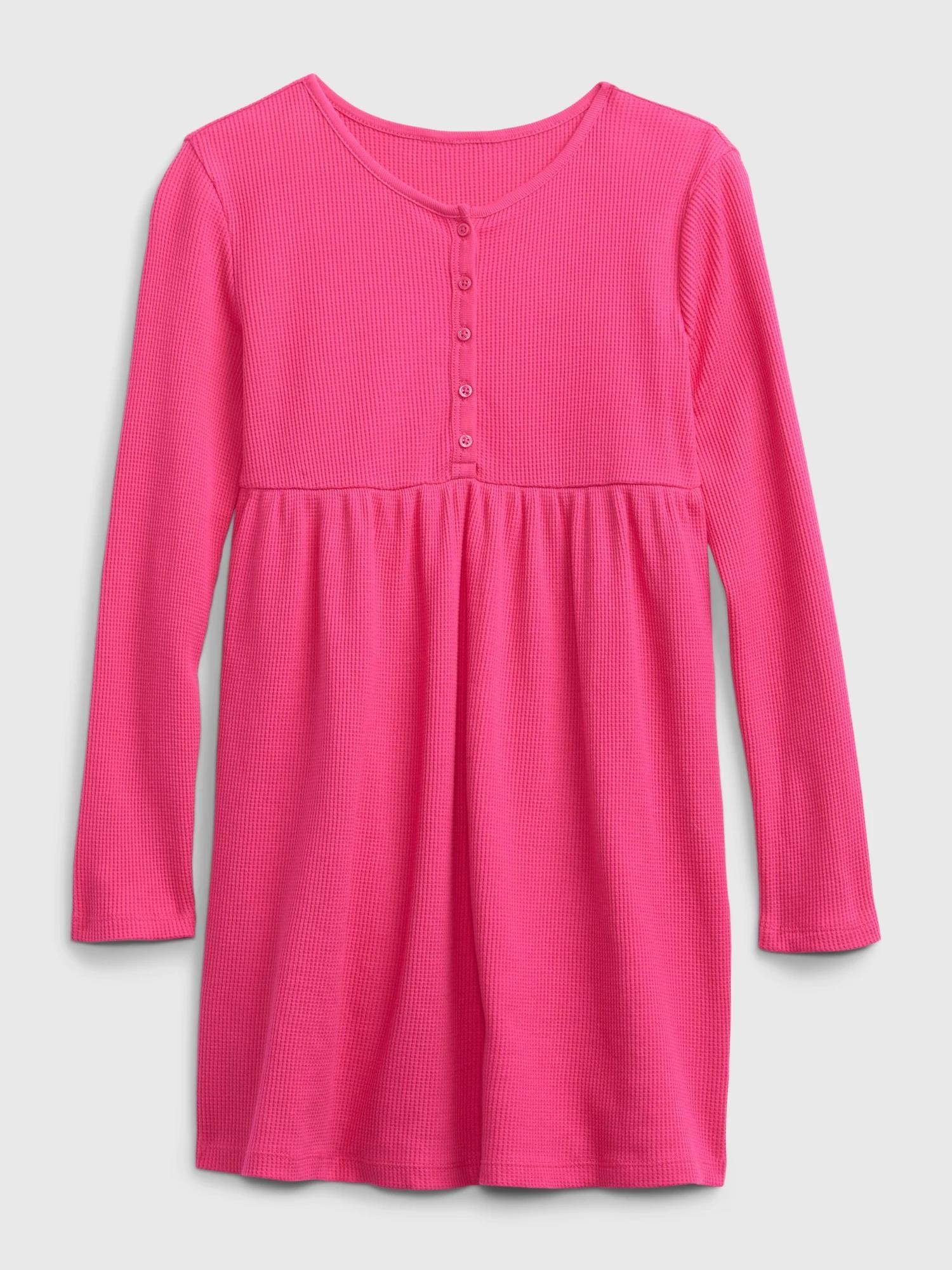 LS WAFFLE HENL SIZZLING FUCHSIA | Gibbons