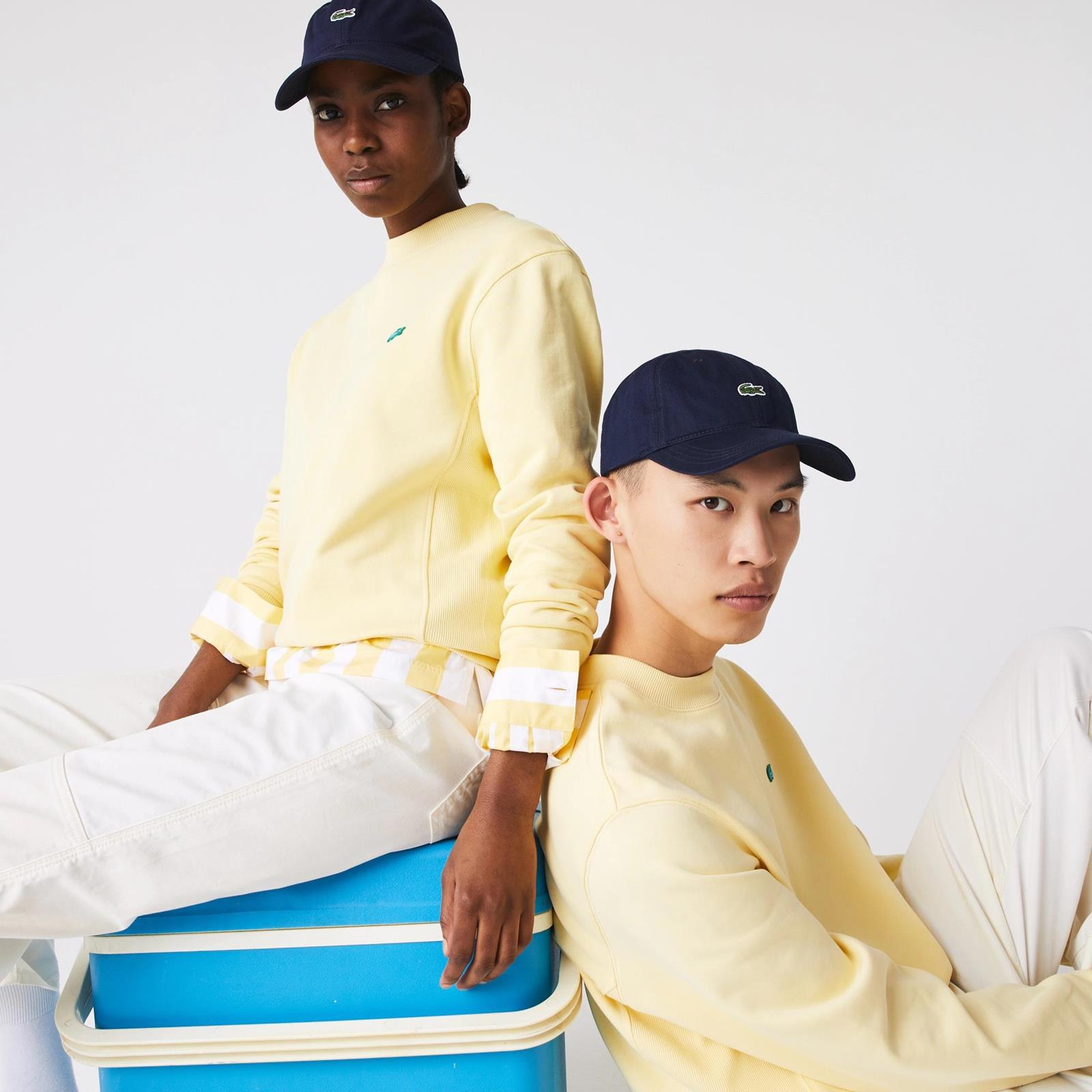 Lacoste men's contrast strap cotton cap clearance