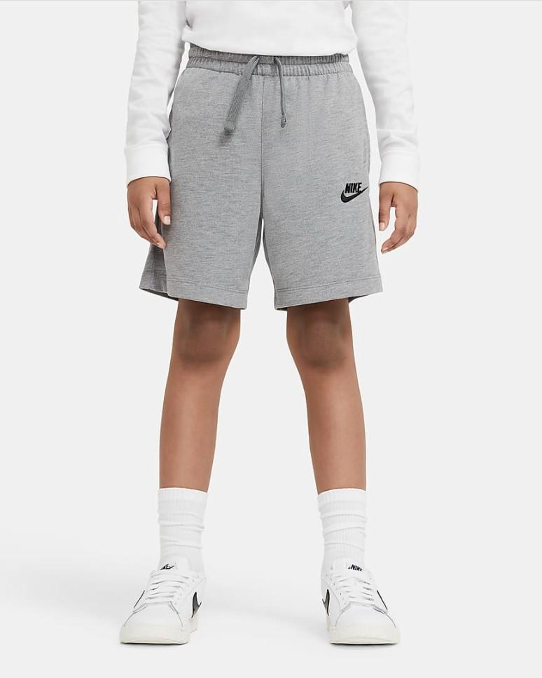 mens nike jersey shorts grey
