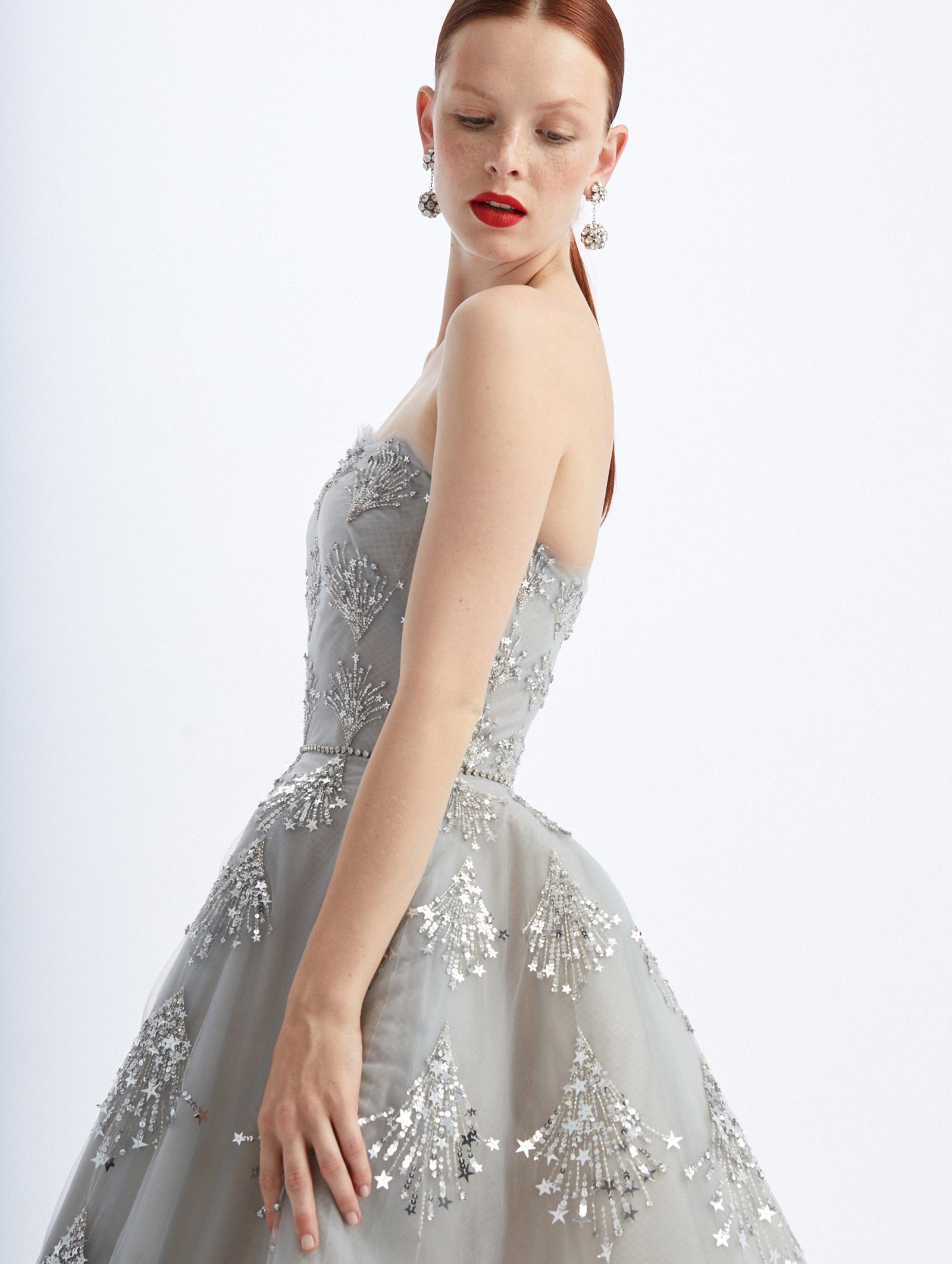 celestial embroidered dress