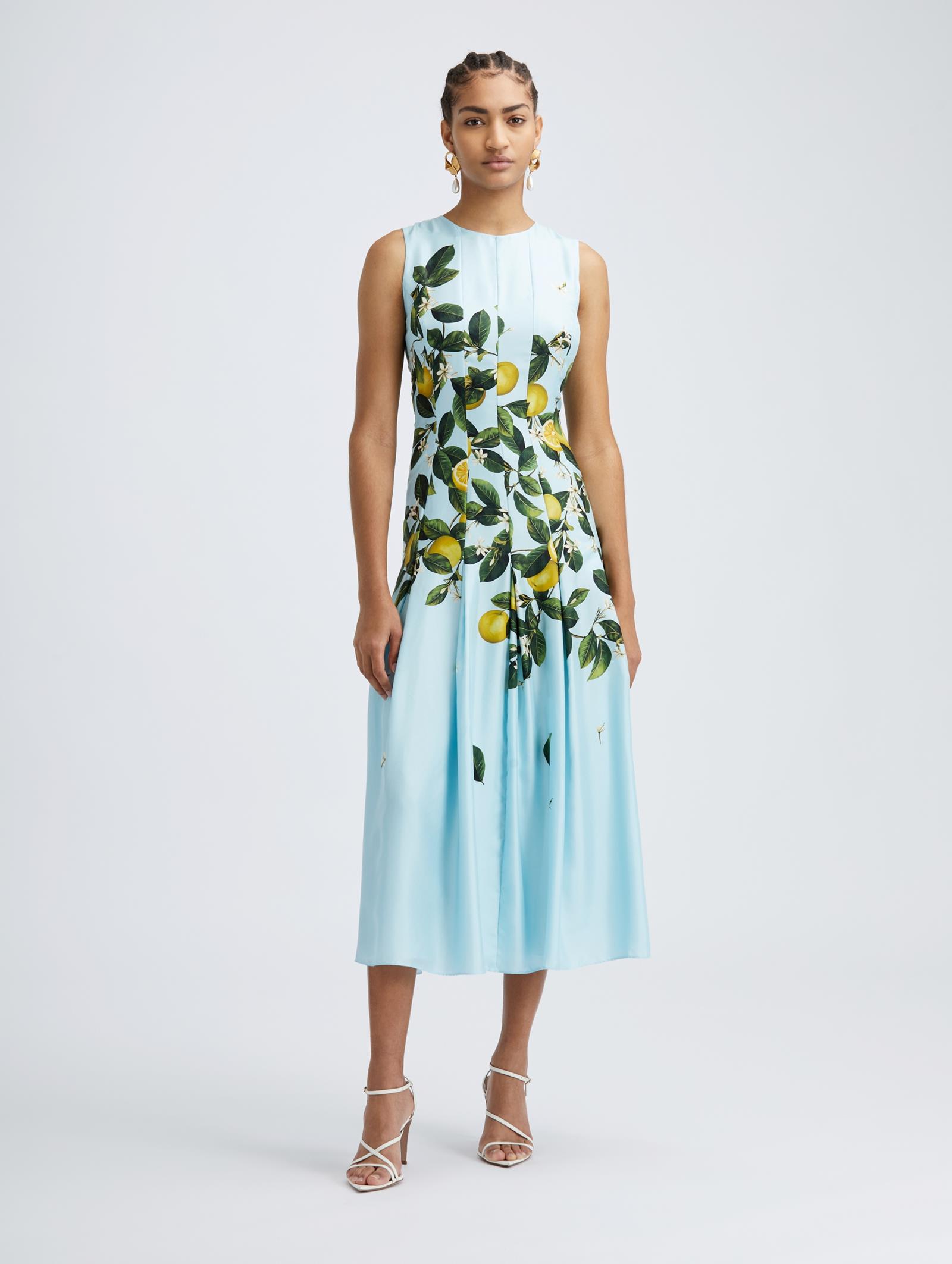 Citrus primavera peplum hem dress