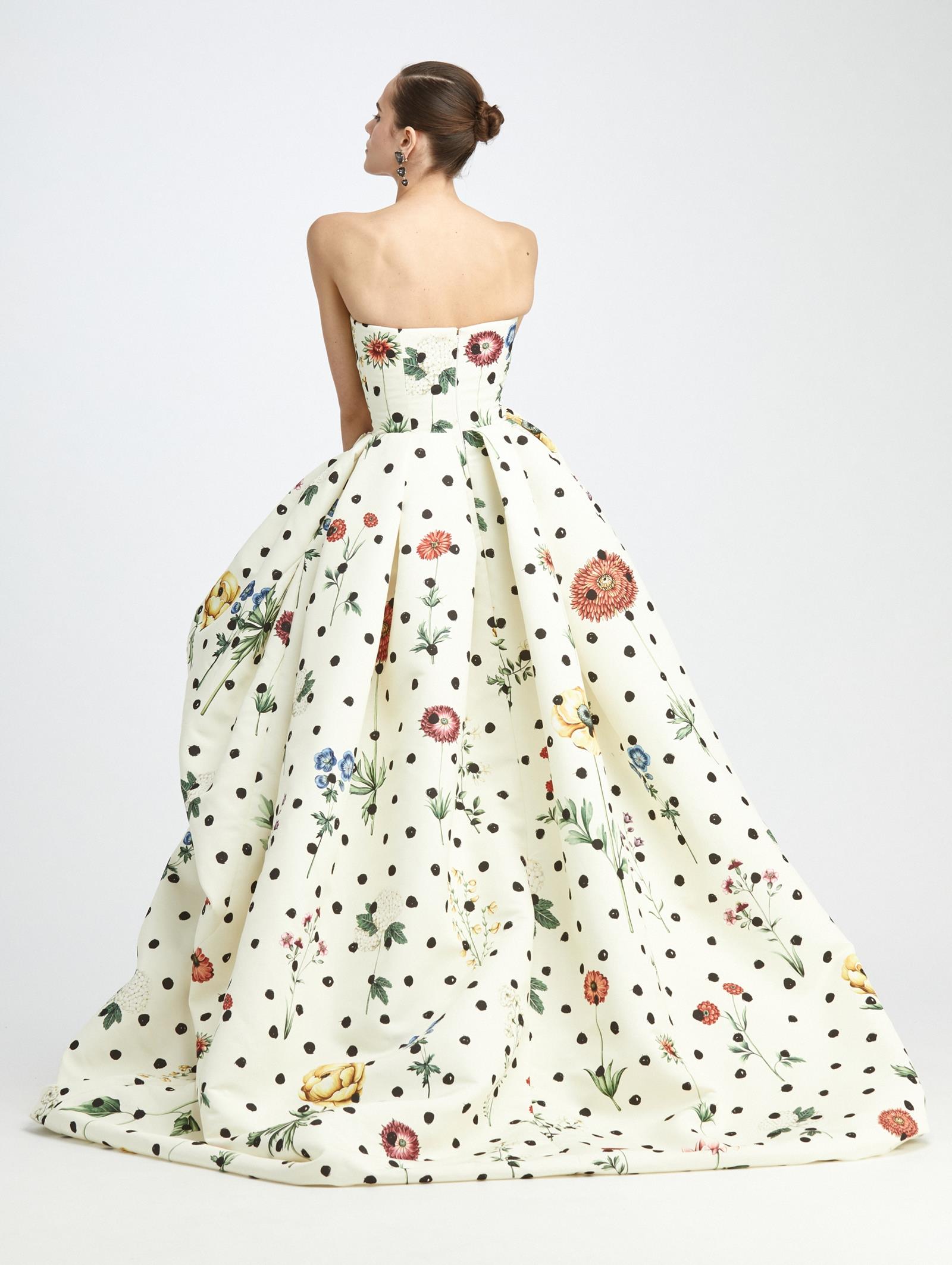 polka dot gown