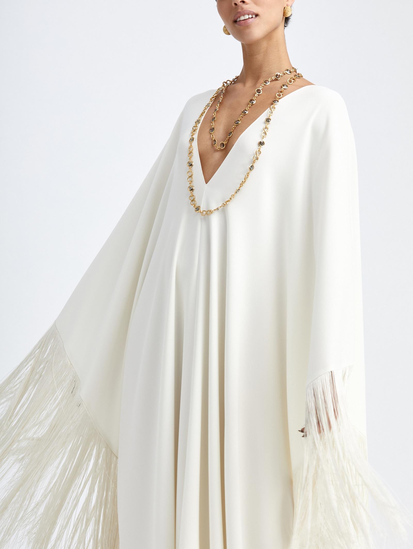 long silk caftan