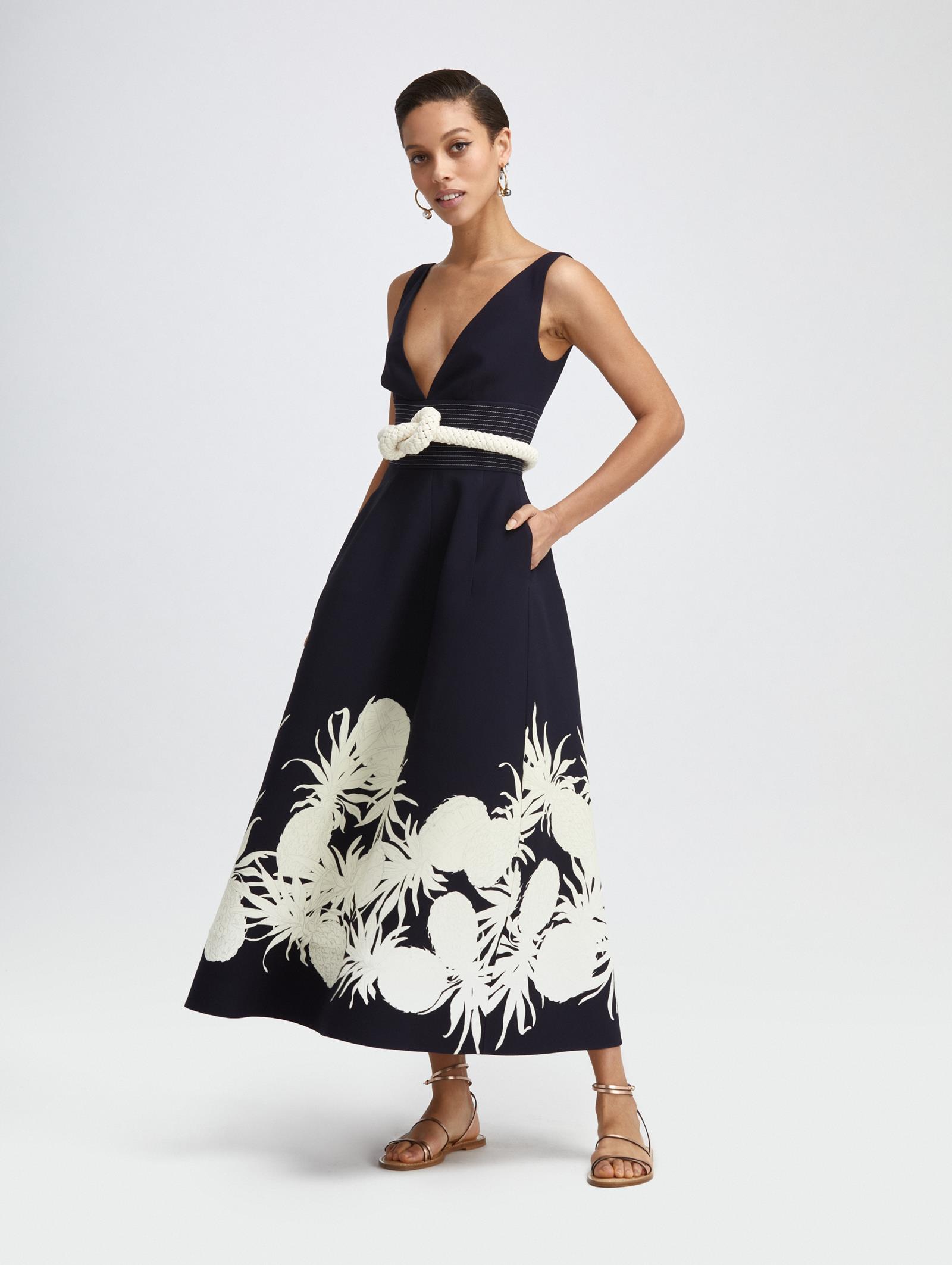Oscar de la renta midi dress clearance