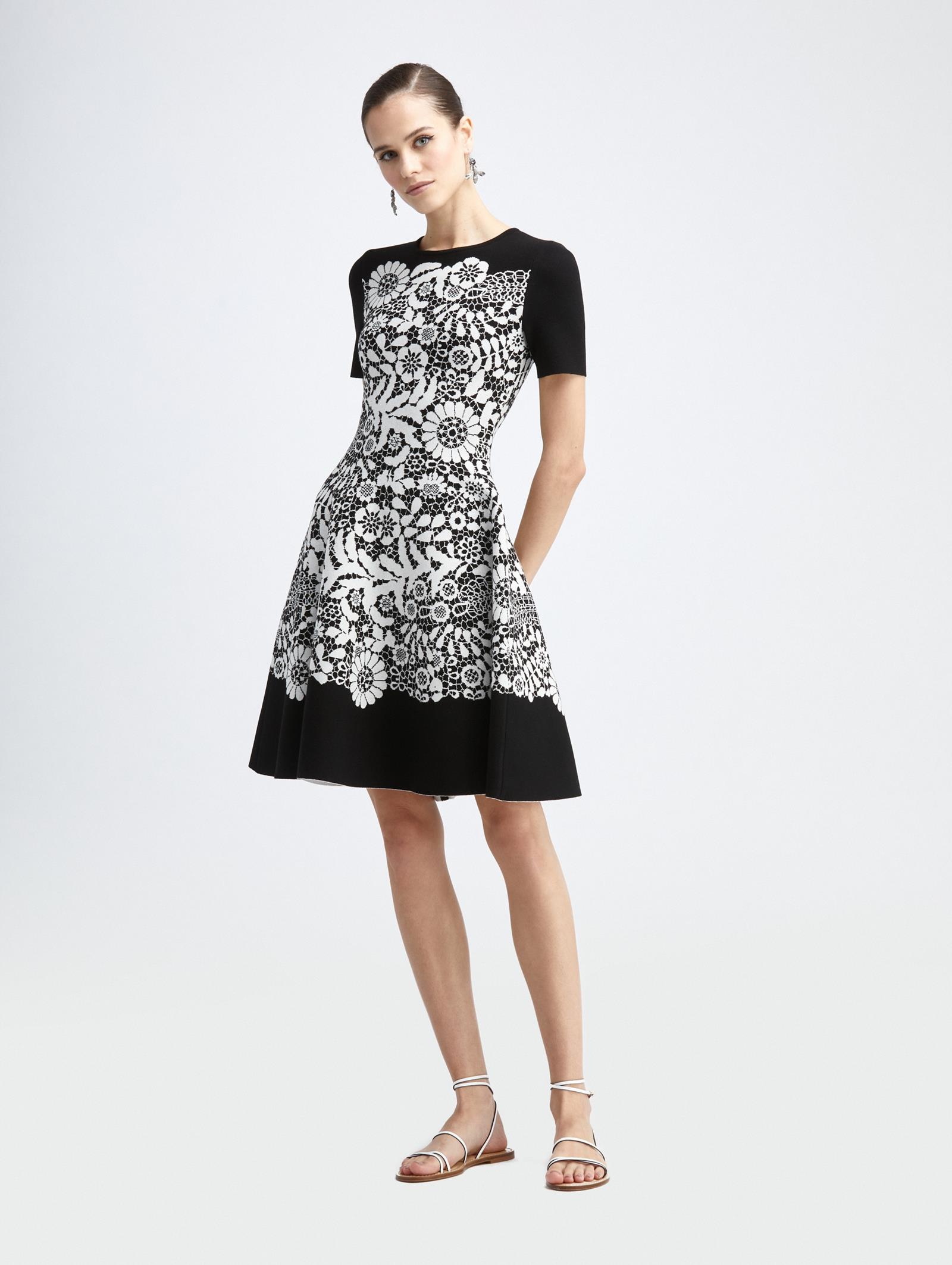 Oscar de la renta knit dress clearance