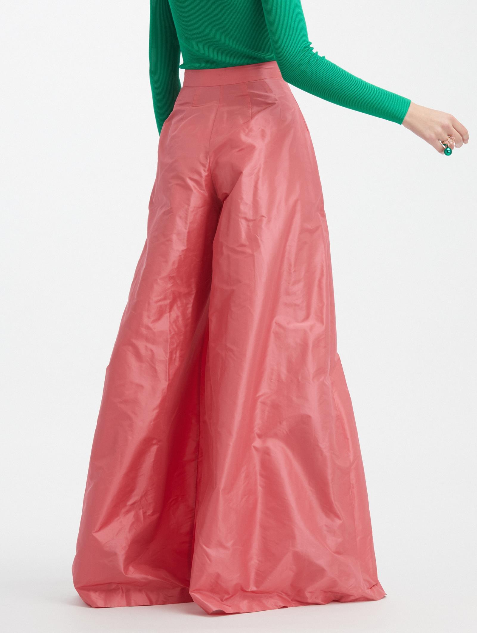 Wide Leg Silk-Taffeta Pant | Pants 