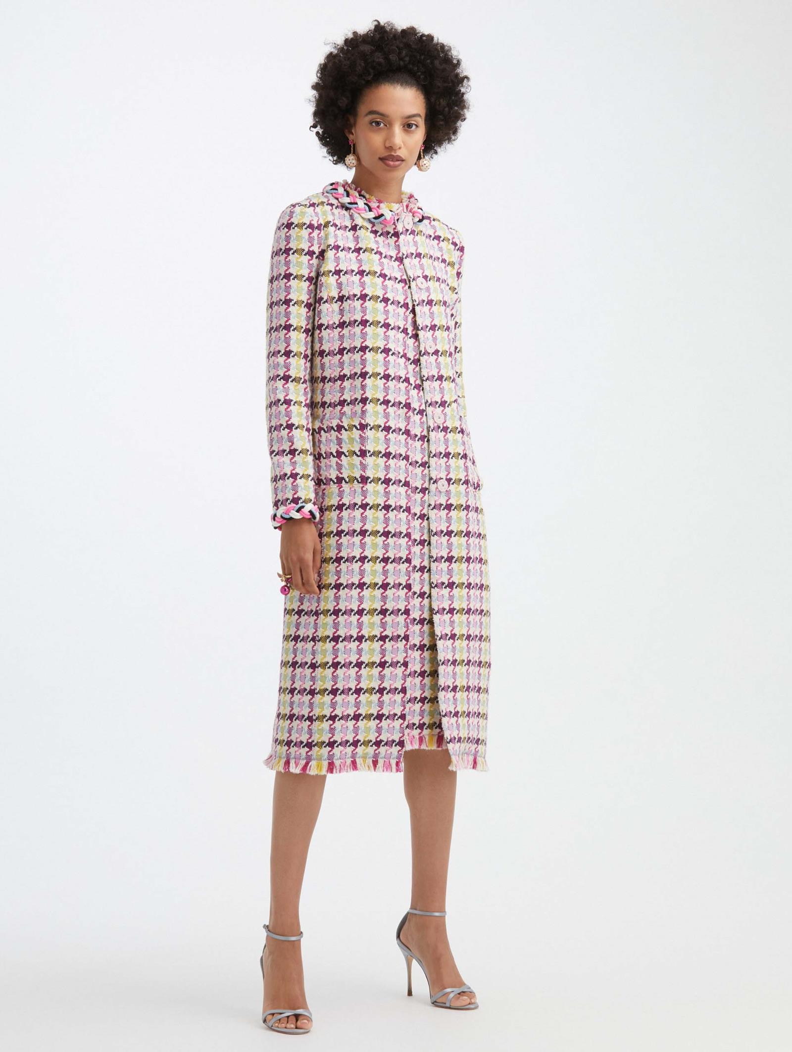 Houndstooth Tweed Coat| Jackets \u0026 Coats 