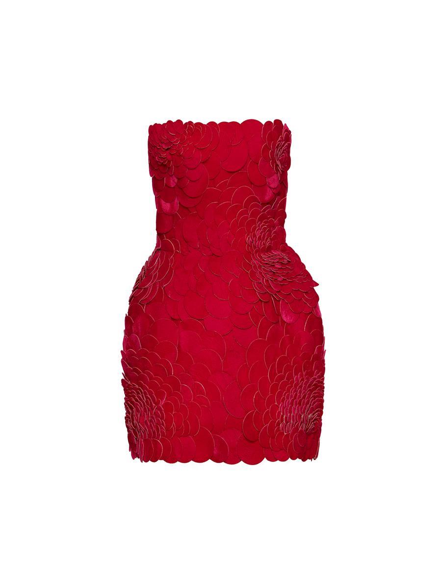 Velvet Paillette Scallop Cocktail Dress | Dresses | Oscar de ...