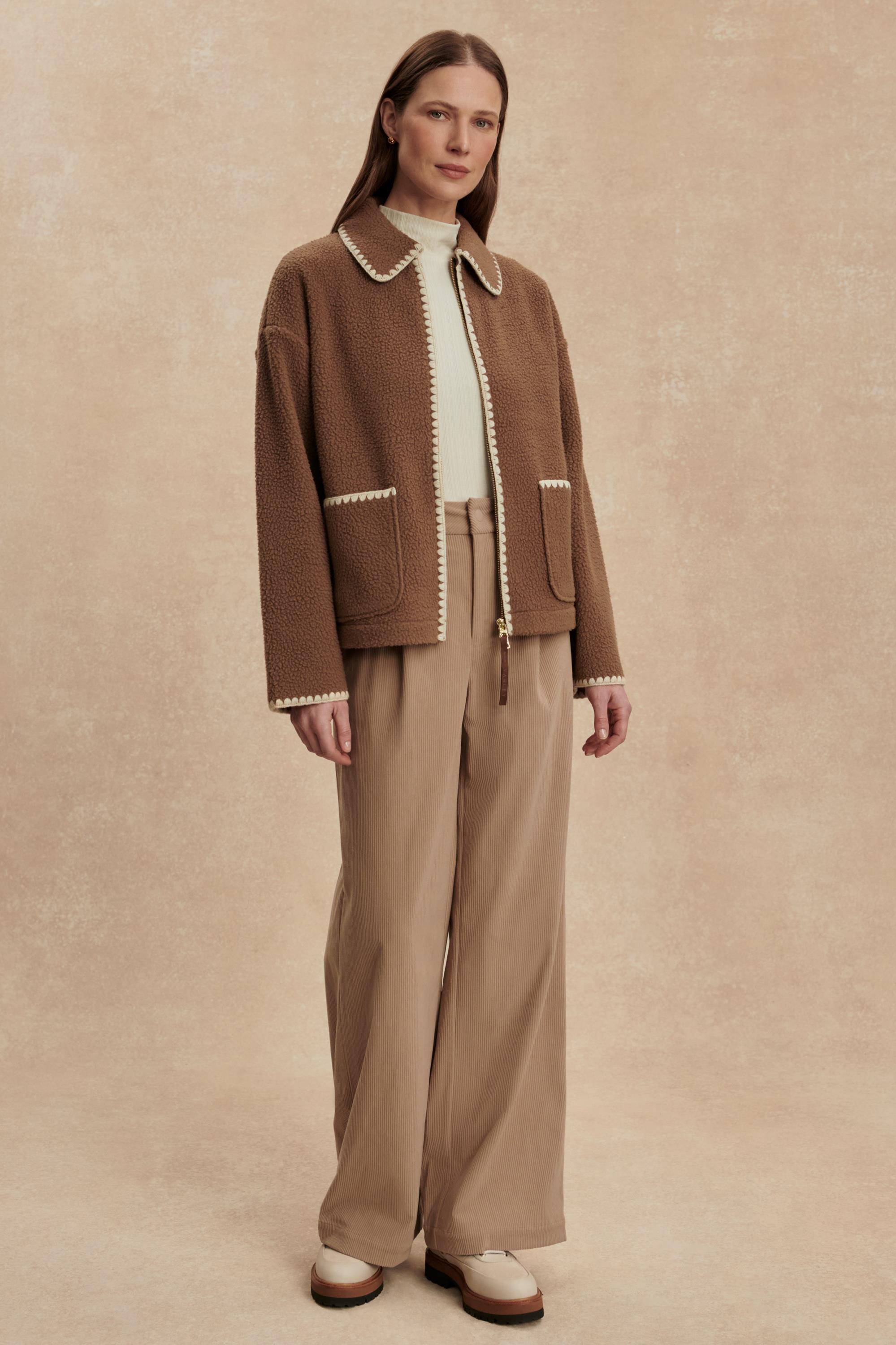 (取寄) バーリー レディース ジップ スルー フリース Varley women Ruiko Zip Through Fleece Cocoa Dust RUIKO ZIP THROUGH FLEECE COCOA DUST | South Moon Under