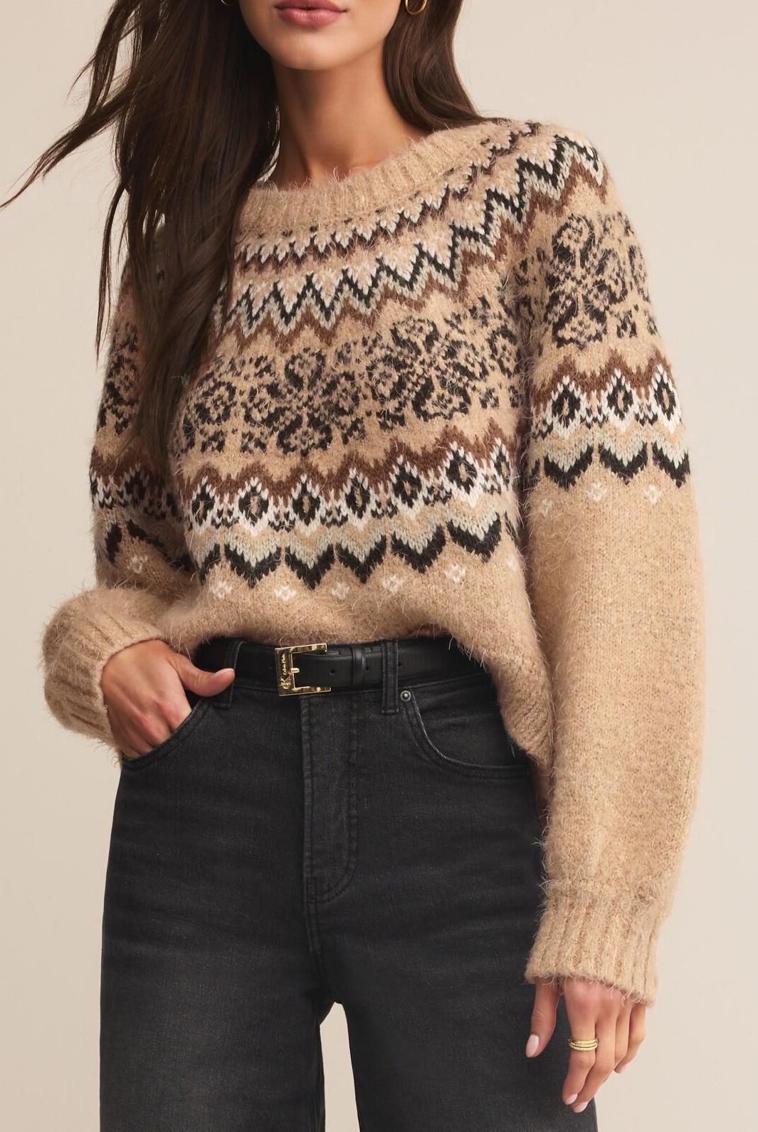 KENABY FAIR ISLE SWEATER OATMEAL HEATHER | South Moon Under