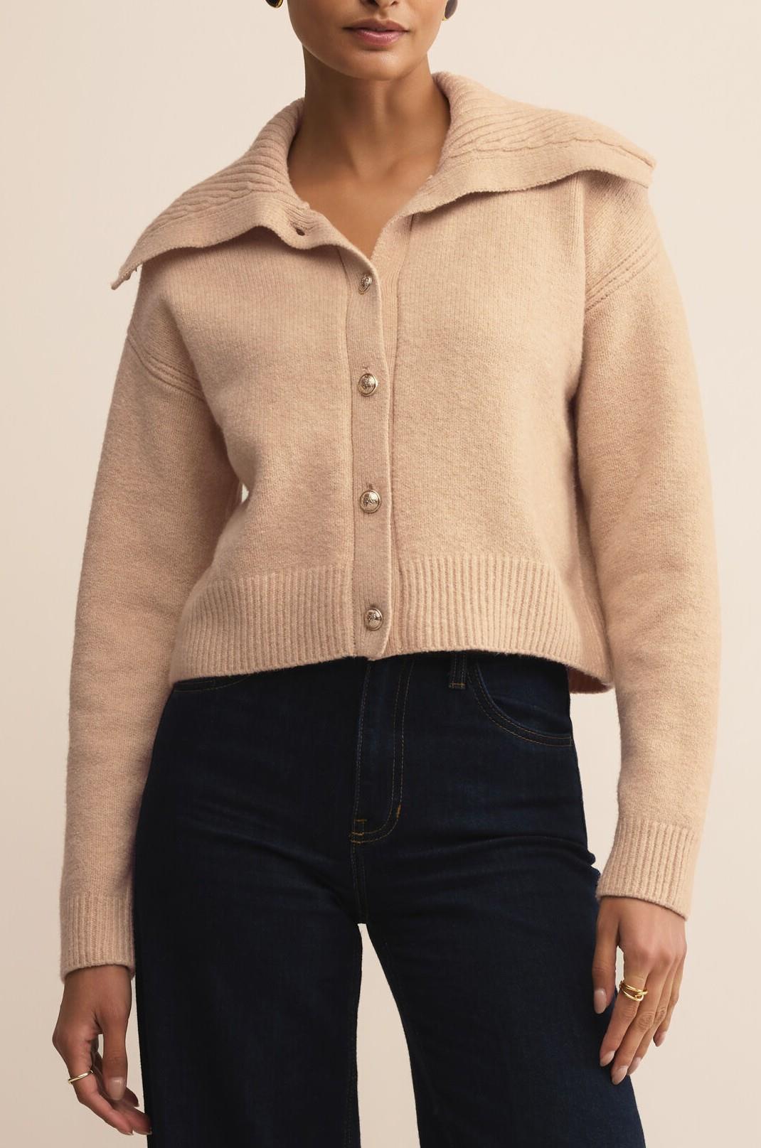 HOLMEN CARDIGAN MACAROON | South Moon Under