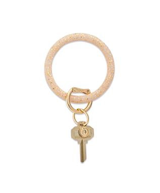 CONFETTI SILICONE BIG O KEY RING