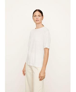 LINEN S/S RELAXED CREW