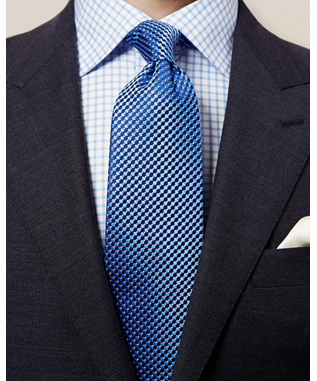 GEOMETRIC SILK TIE