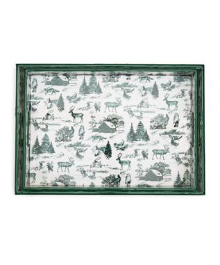 FOREST CHRISTMAS RECTANGLE TRAY