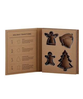 CARDBOARD BOOK SET-HOLIDAY COOKIE CUTTER