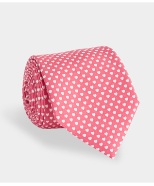 MICRO HEARTS PRINTED TIE
