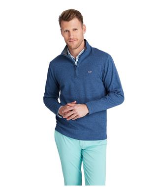 SALTWATER SOLID ZIP MOCK